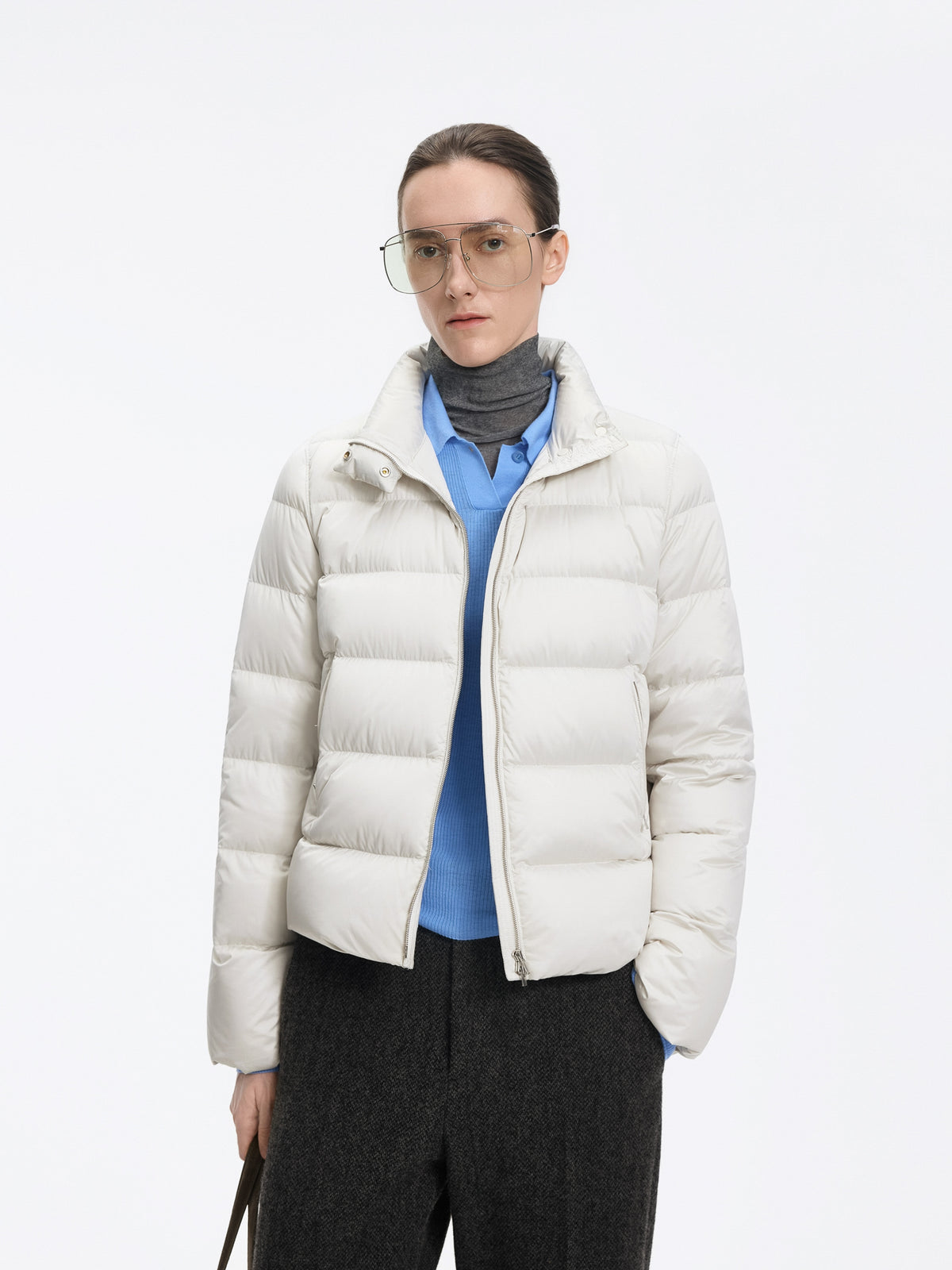 Jacket / JNBY Short Down Puffer with Stand Collar