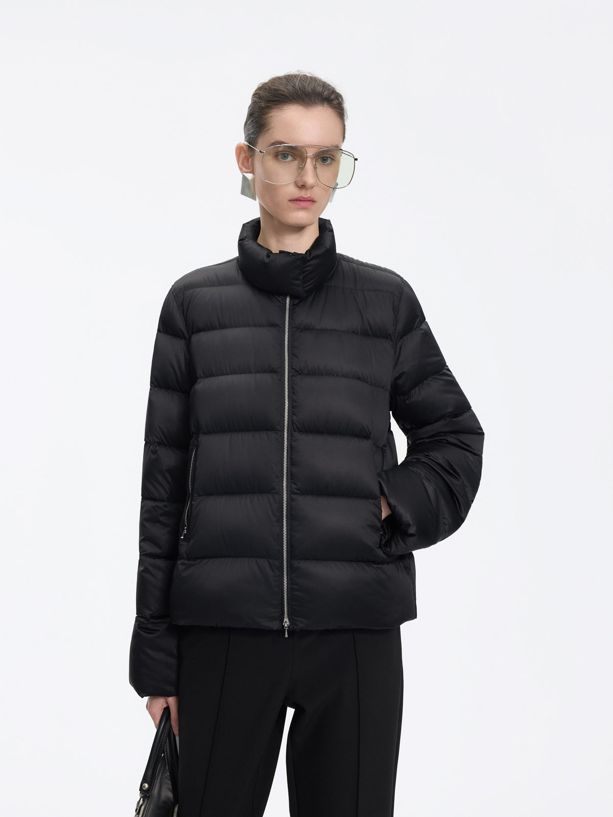 Jacket / JNBY Short Down Puffer with Stand Collar