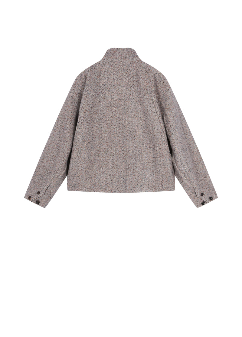 Jacket / JNBY Oversized Wool Blend Tweed Jacket Colorful Mixed-2
