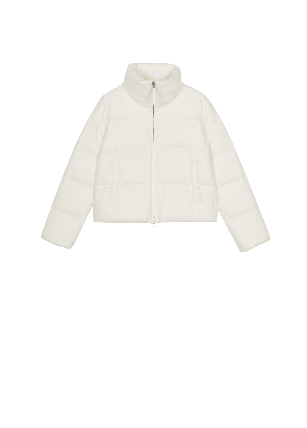 Jacket / JNBY Wool Cashmere Down Puffer Cream White-2