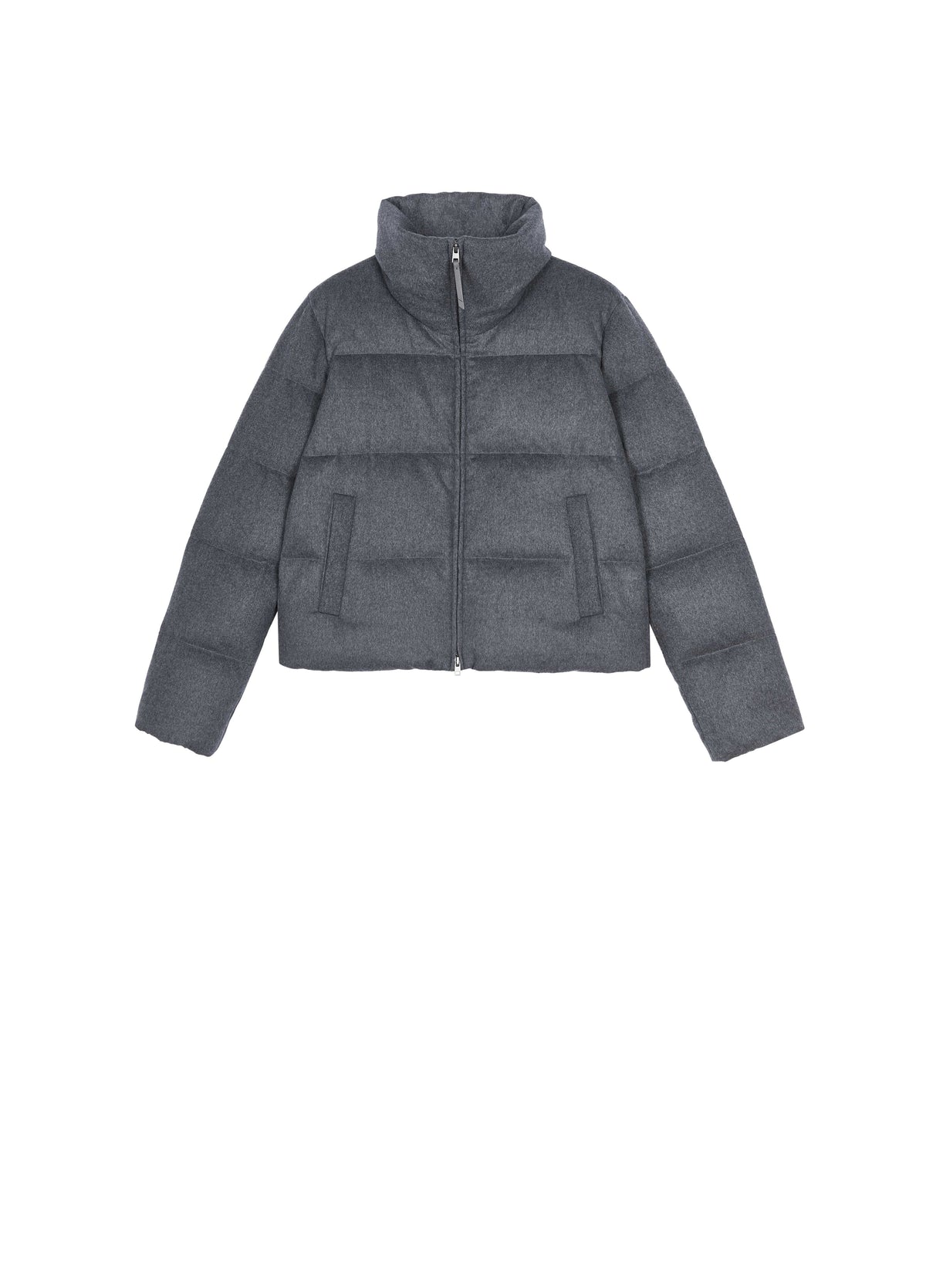Jacket / JNBY Wool Cashmere Down Puffer Heather Grey-3