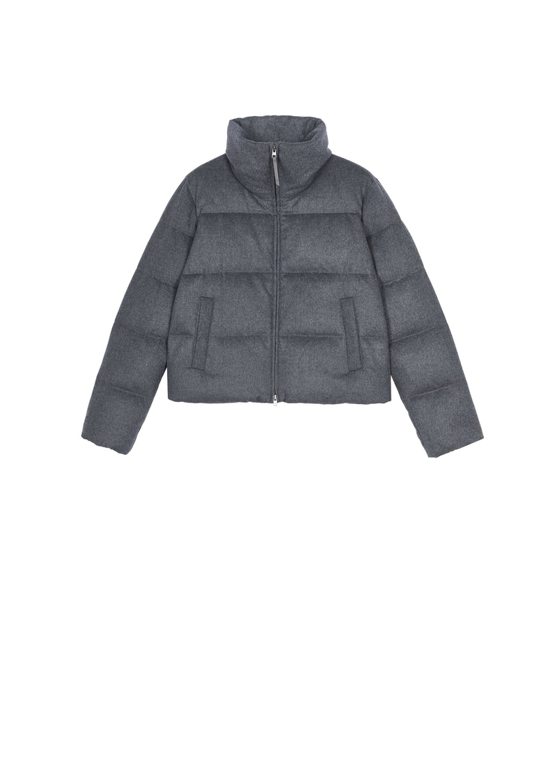 Jacket / JNBY Wool Cashmere Down Puffer Heather Grey-3