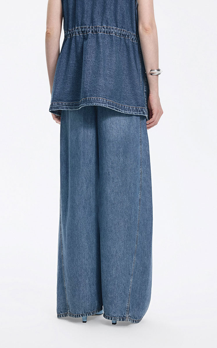 Jeans / JNBY Lyocell Banana Cut Wide Leg Jeans