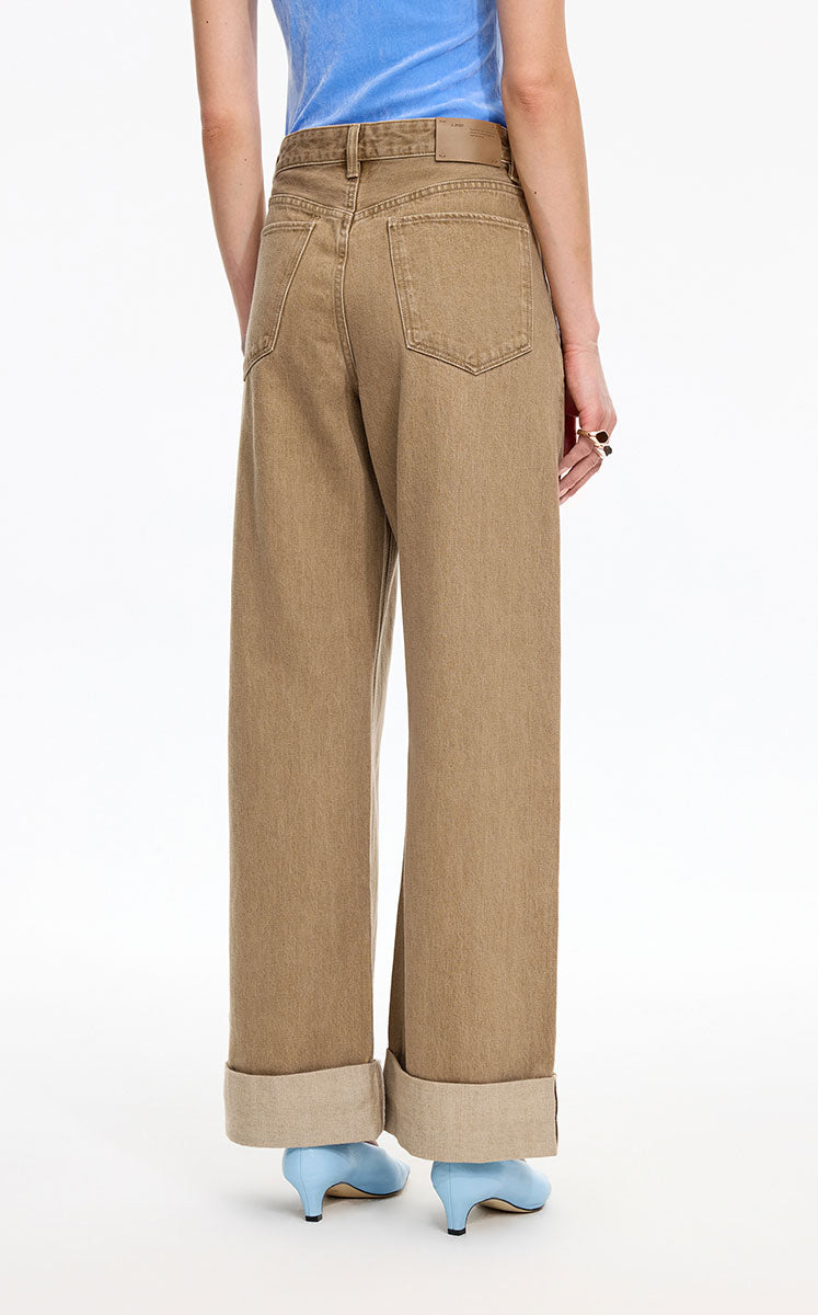 Jeans / JNBY Straight Leg Cuffed Denim Pants
