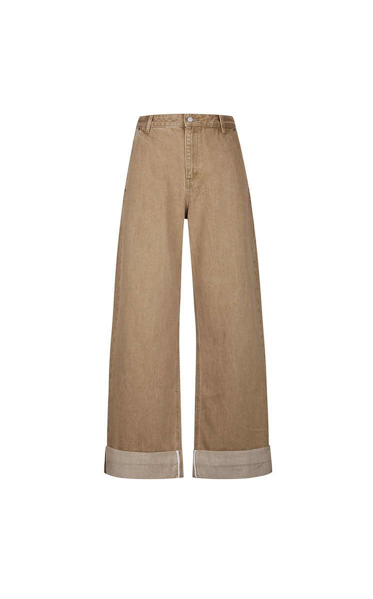 Jeans / JNBY Straight Leg Cuffed Denim Pants