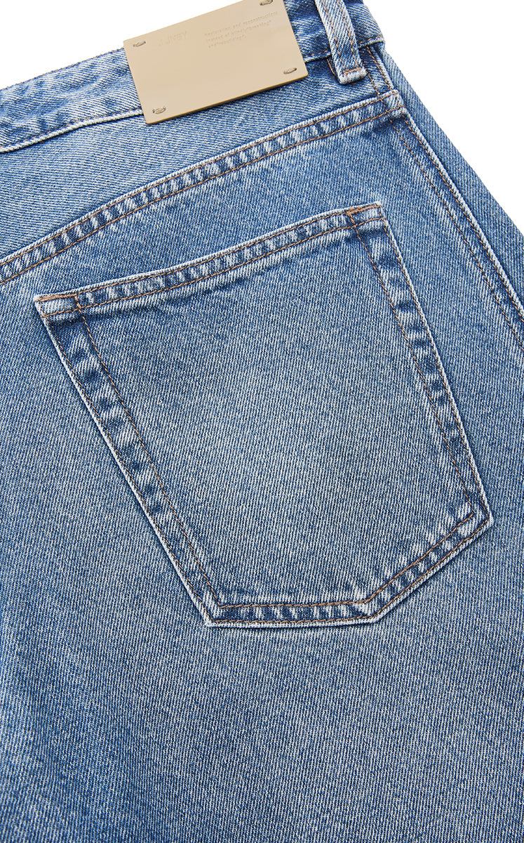 Jeans / JNBY Banana Fit Cropped Color Denim Pants Washed Denim Blue-1