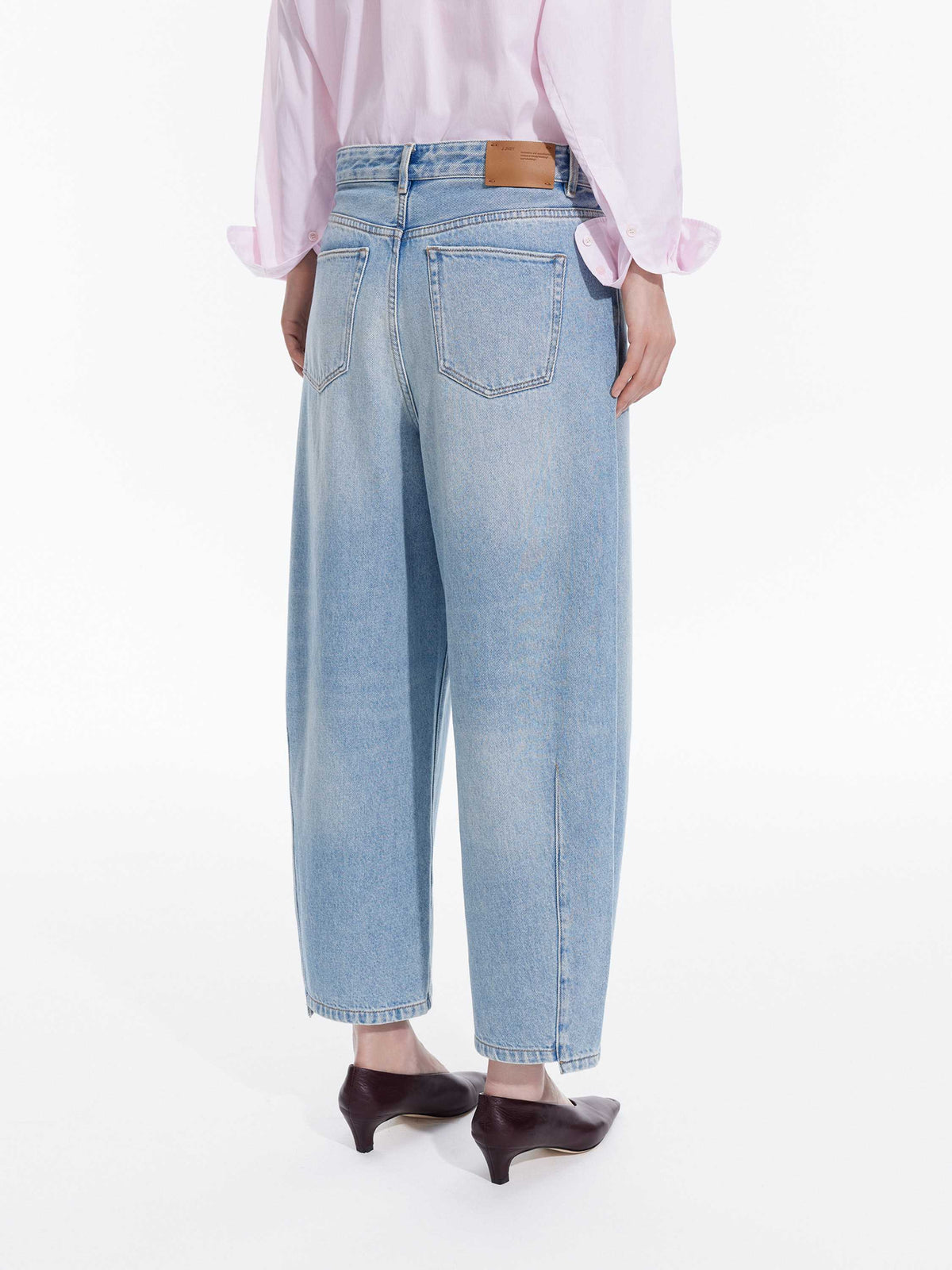 Jeans / JNBY Curved Leg Cropped Denim Pants Light Blue-1
