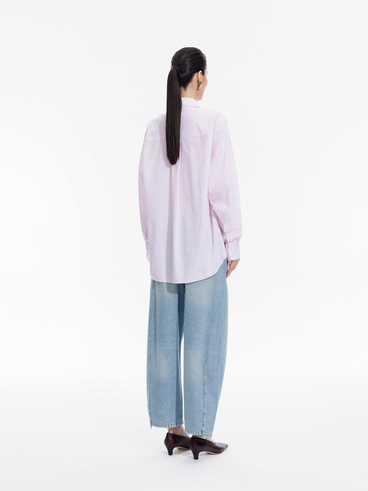 Jeans / JNBY Curved Leg Cropped Denim Pants Light Blue-1