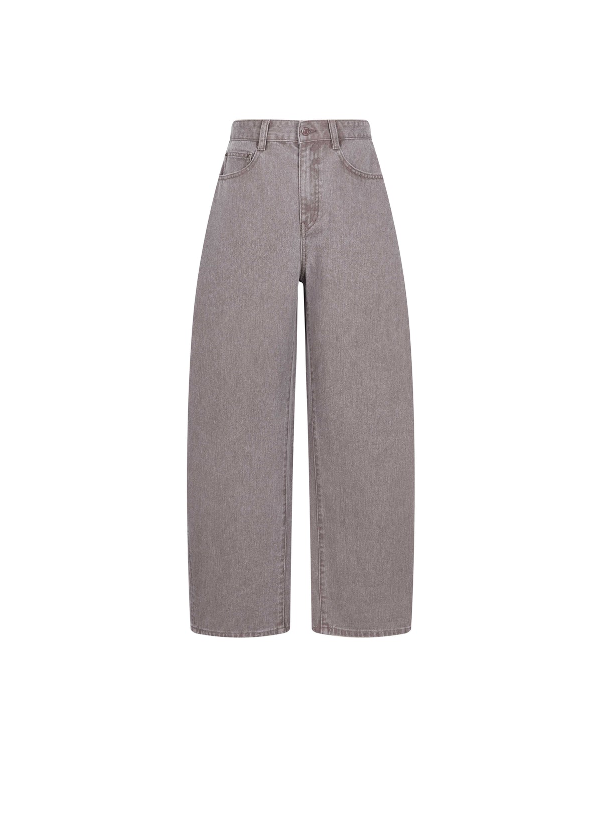 Jeans / JNBY Imported Cotton Banana Cut Denim Trousers Grey Brown-1