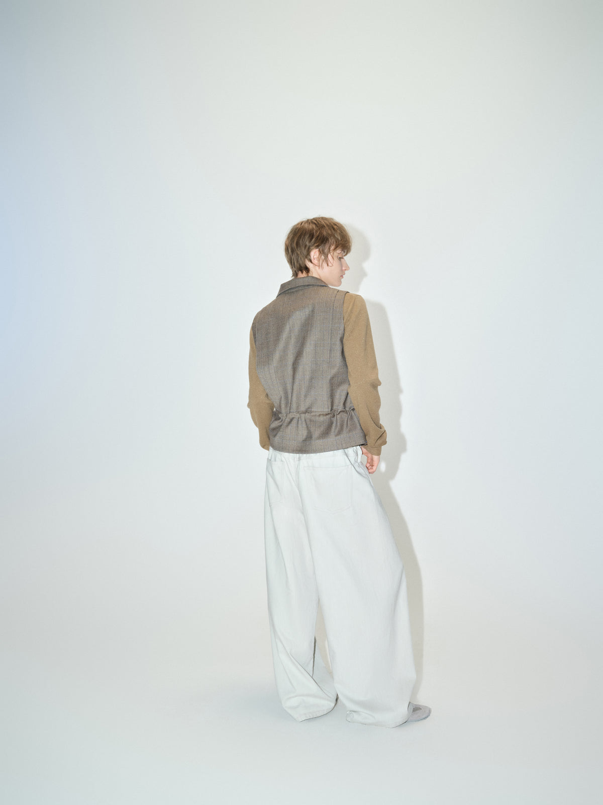 Vest / JNBY Wool Blend Stand Collar Sleeveless Vest