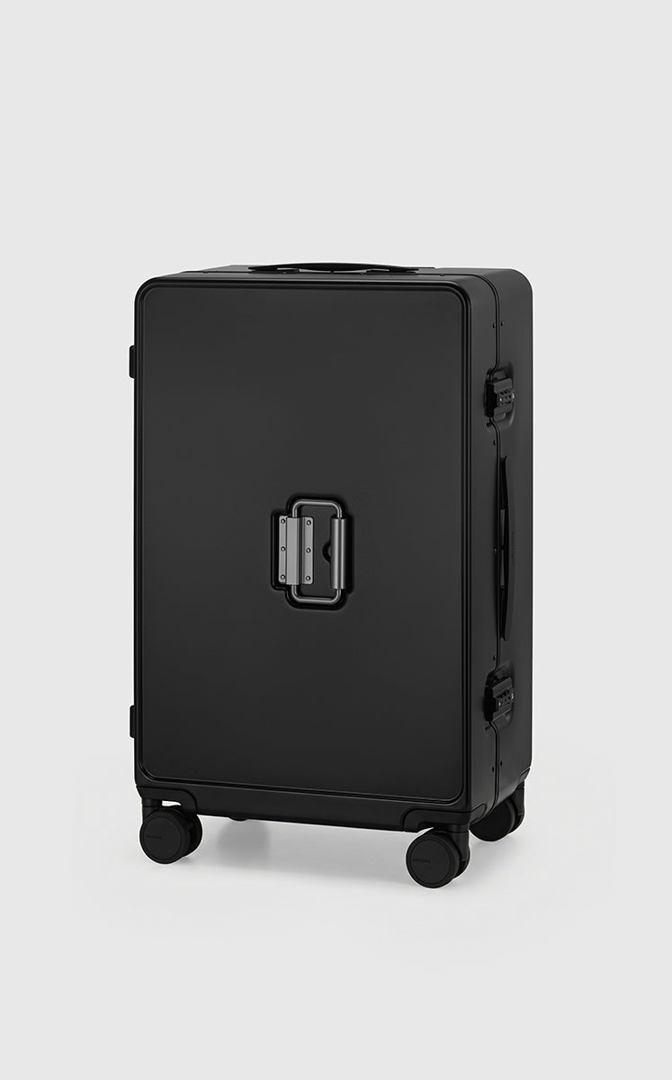 Luggage / JNBY Polycarbonate Hard Shell Travel Suitcase curtain black-7