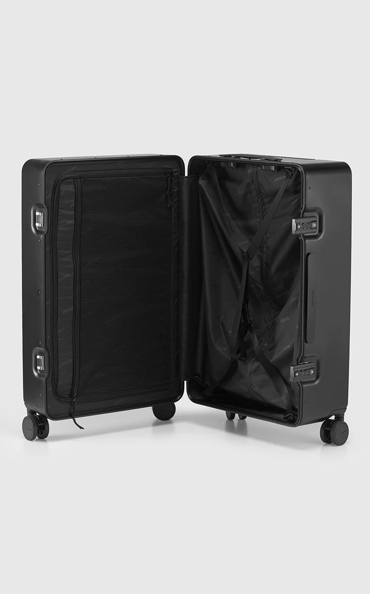 Luggage / JNBY Polycarbonate Hard Shell Travel Suitcase curtain black-7
