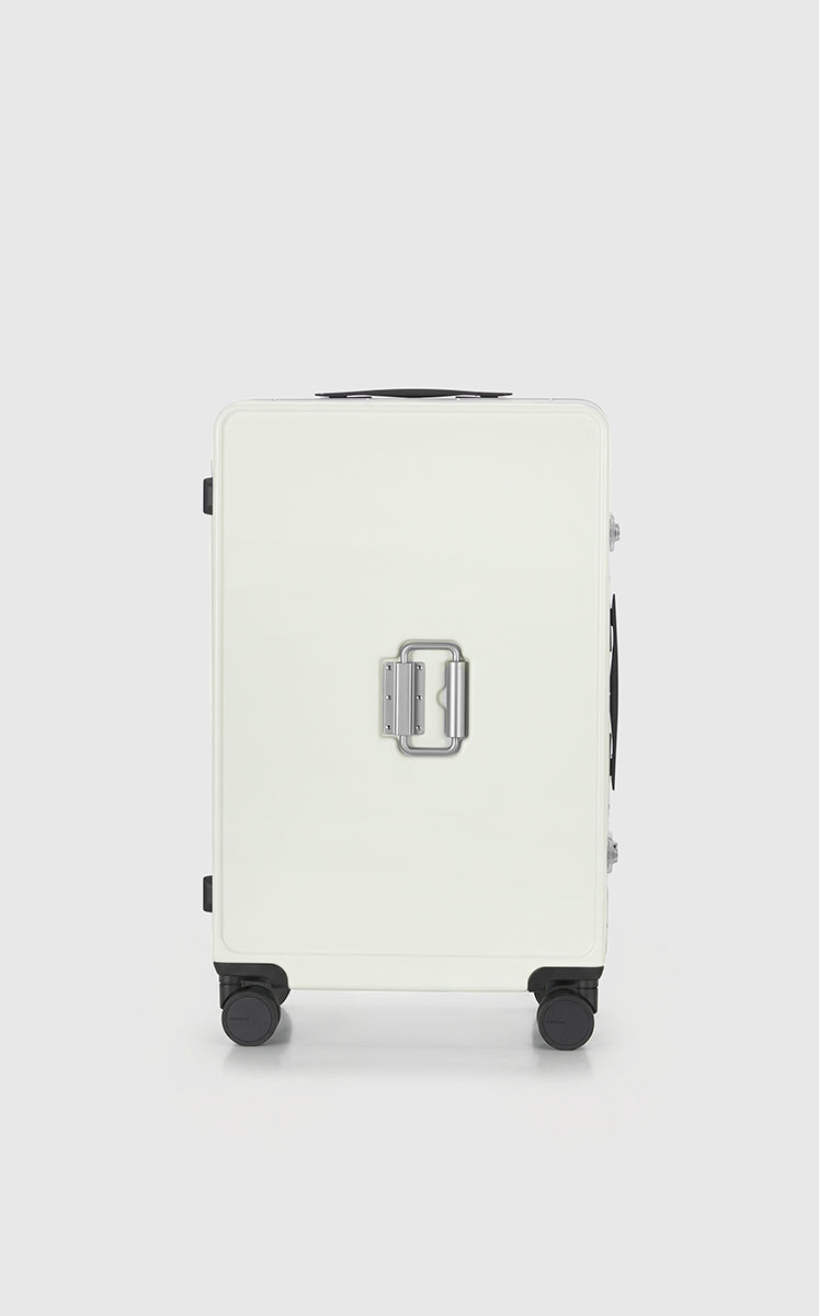 Luggage / JNBY Polycarbonate Hard Shell Travel Suitcase light gray white-2