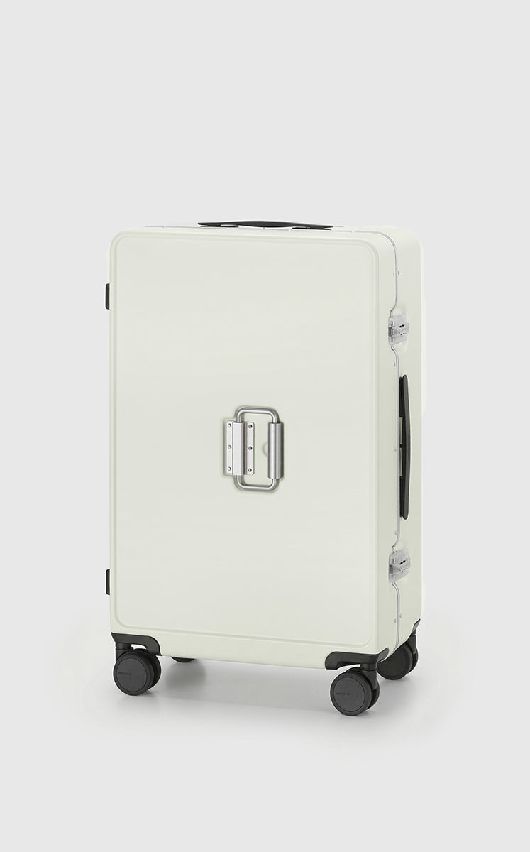 Luggage / JNBY Polycarbonate Hard Shell Travel Suitcase light gray white-2