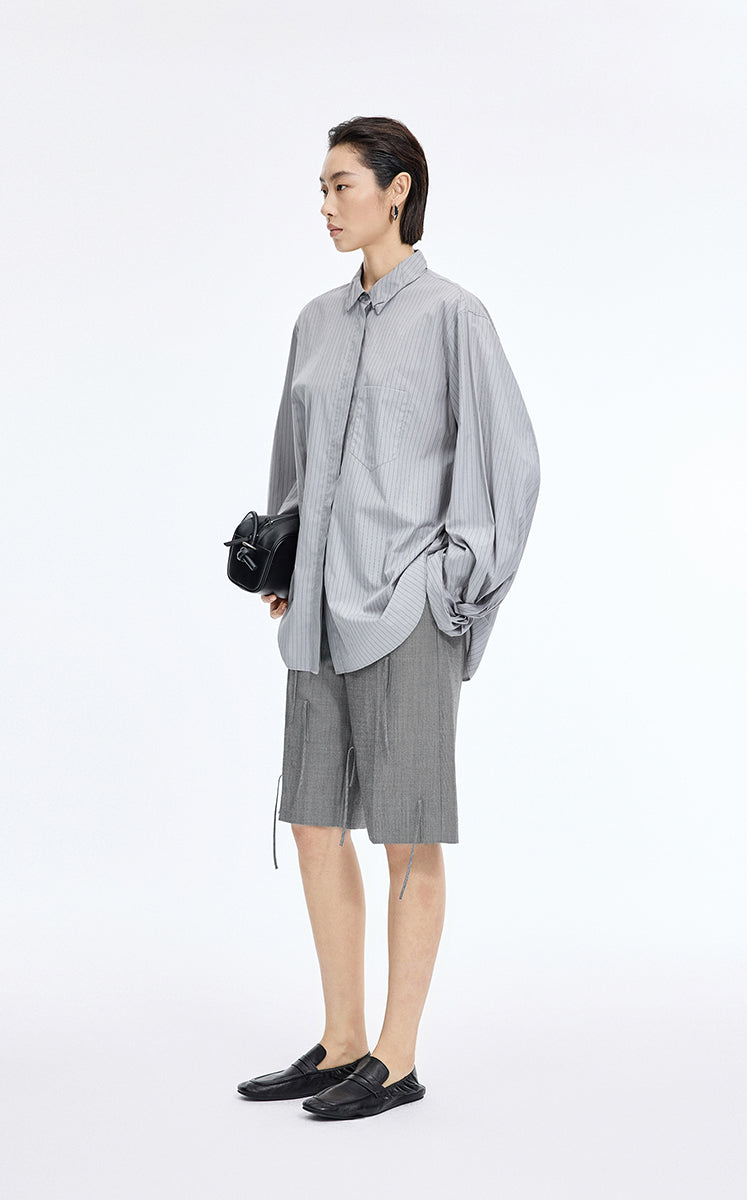 Pants / JNBY A-Line Wool Fringe Cropped Pants