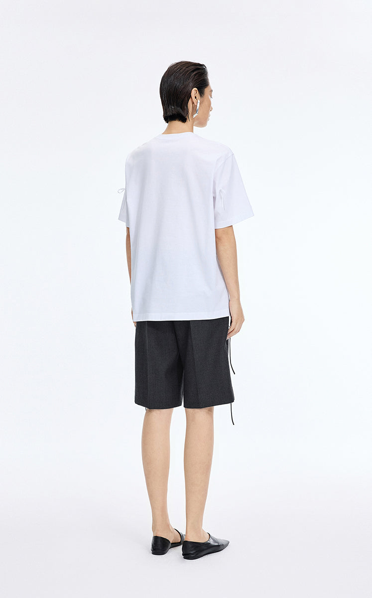 Pants / JNBY A-Line Wool Fringe Cropped Pants