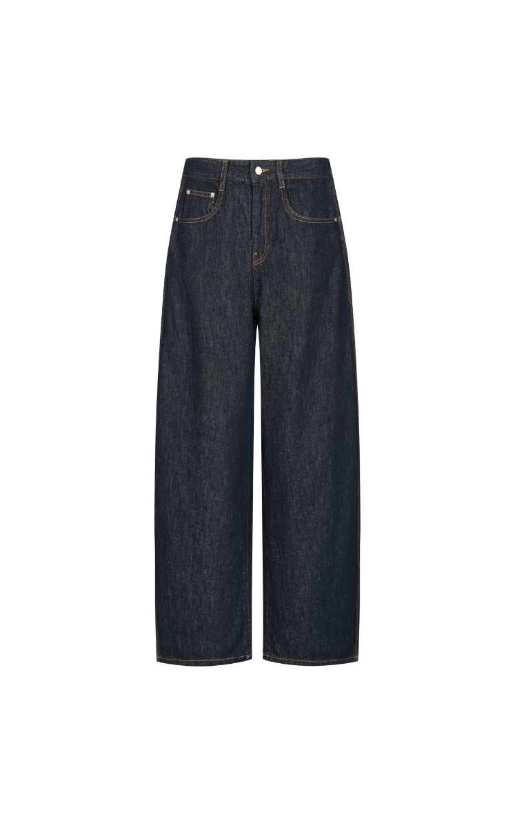 Pants / JNBY Banana-Leg Cuffed Extra-Long Jeans