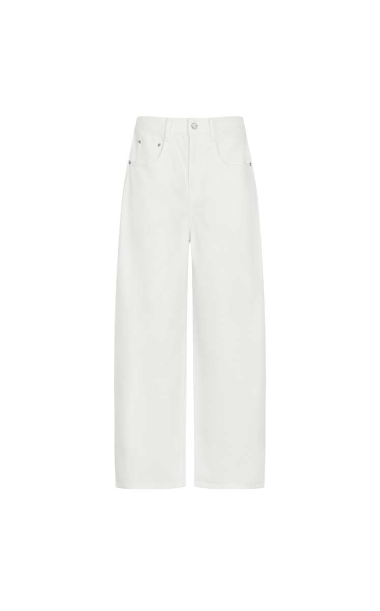 Pants / JNBY Banana-Leg Cuffed Extra-Long Jeans