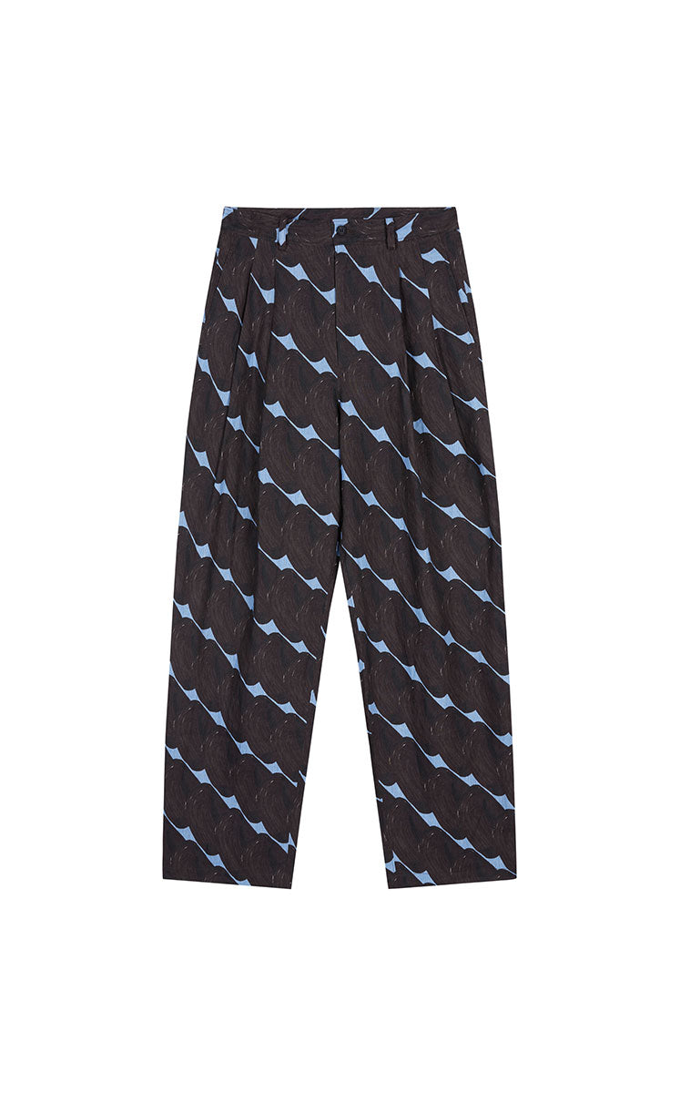 Pants / JNBY City Print Cuffed Tapered Pants