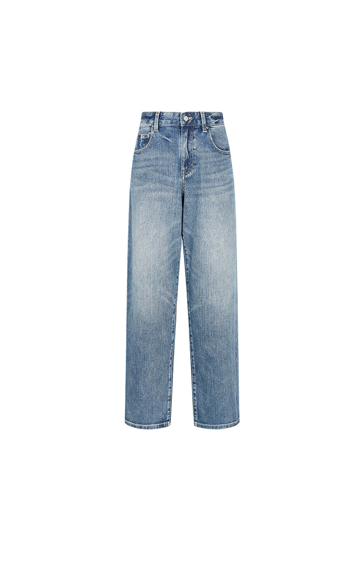 Pants / JNBY Classic Straight-Leg Denim Jeans