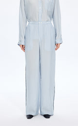 Pants / JNBY Cupro Straight-Leg Extra-Long Pants