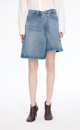 Skirt / JNBY Deconstructed A-Line Denim Skort