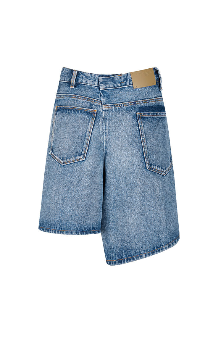 Skirt / JNBY Deconstructed A-Line Denim Skort
