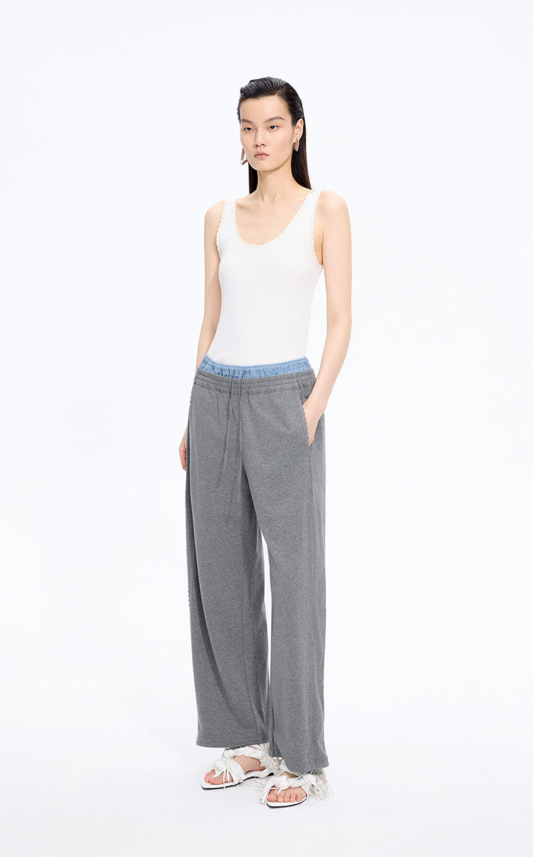 Pants / JNBY Double Waist Wide-Leg Long Pants