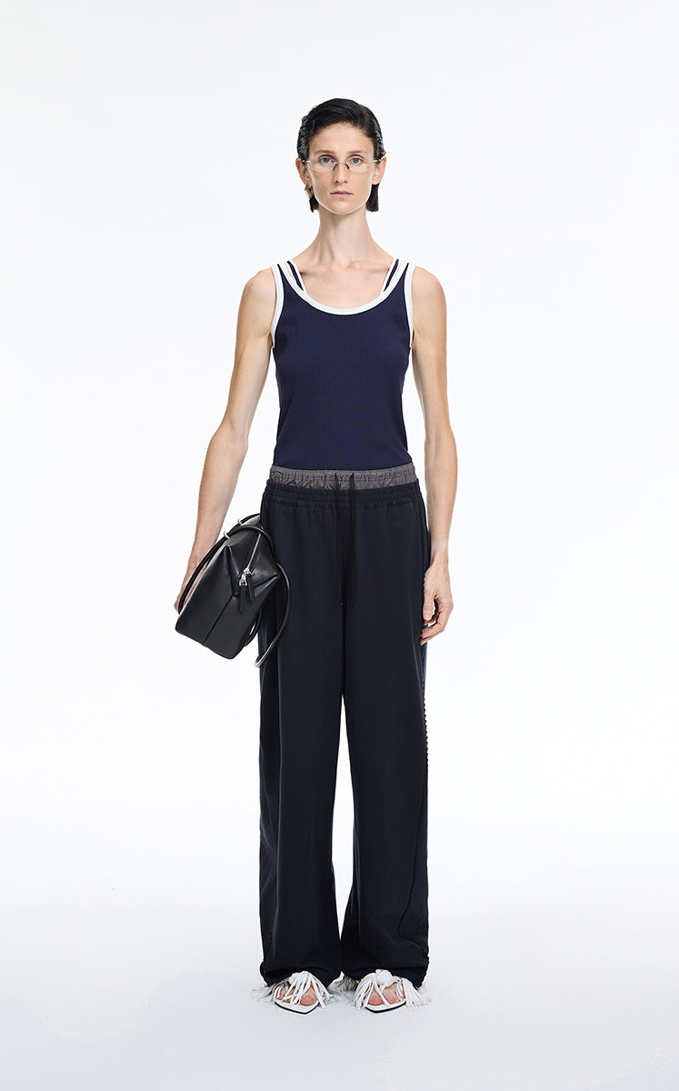 Pants / JNBY Double Waist Wide-Leg Long Pants