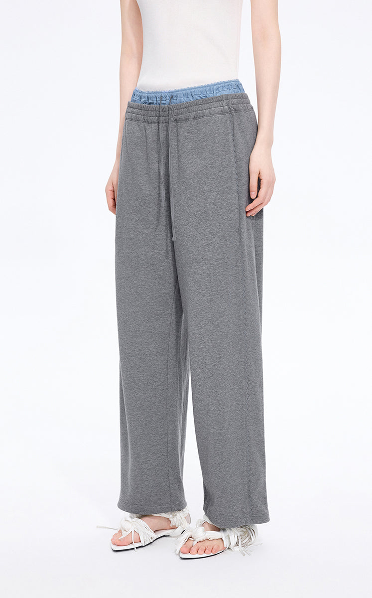 Pants / JNBY Double Waist Wide-Leg Long Pants