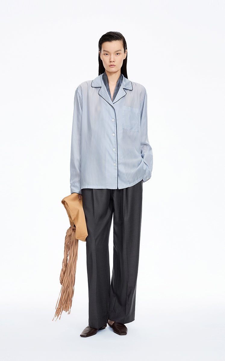 Pants / JNBY Elastic-Waist Straight-Leg Long Pants