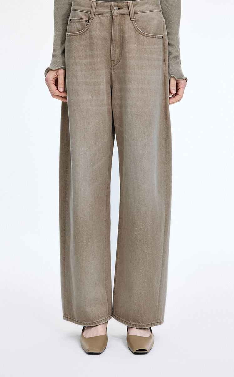 Pants / JNBY Kurabo Denim Banana Pants Kahaki