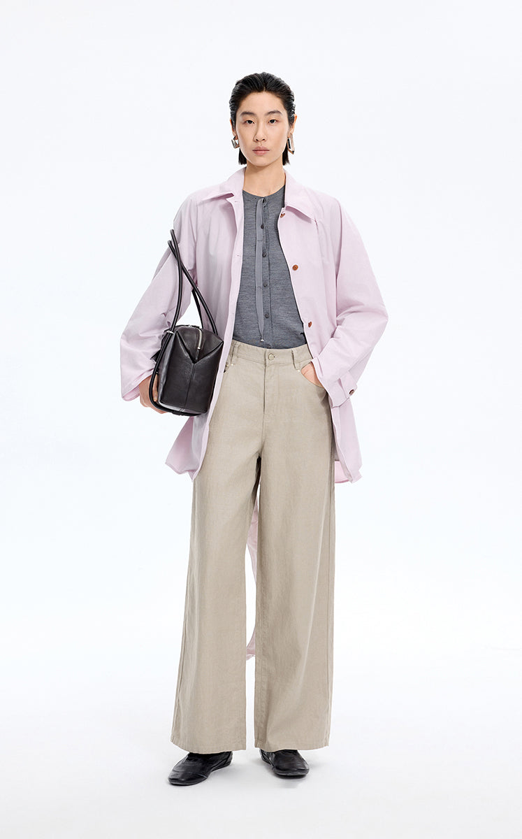 Pants / JNBY Linen Relaxed Wide-Leg Pants