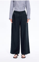 Pants / JNBY Linen Relaxed Wide-Leg Pants