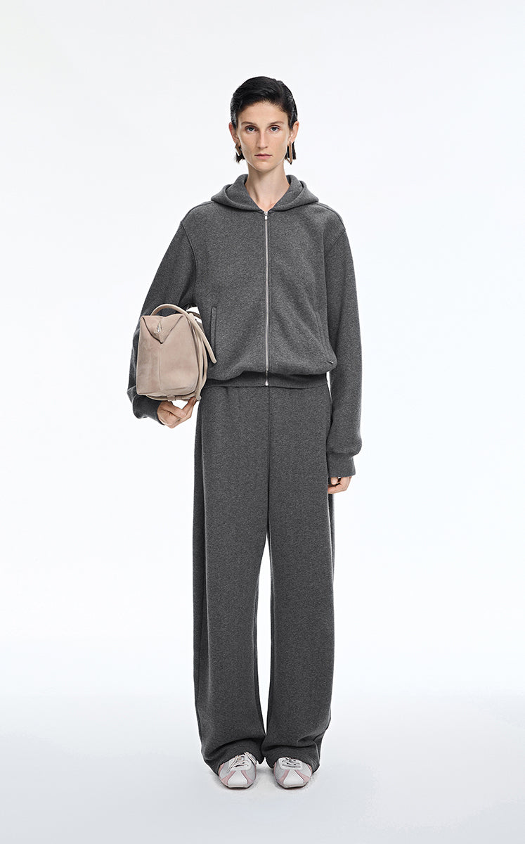 Pants / JNBY Loose Wool Blend Banana Long Pants Grey