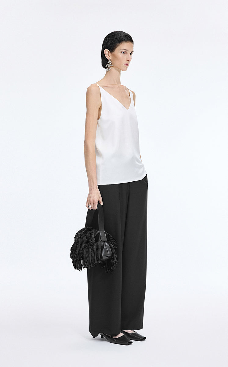 Pants / JNBY Loose Wool Blend Straight Long Pants