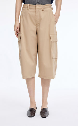 Pants / JNBY Relaxed Cargo Cropped Pants Paper Brown