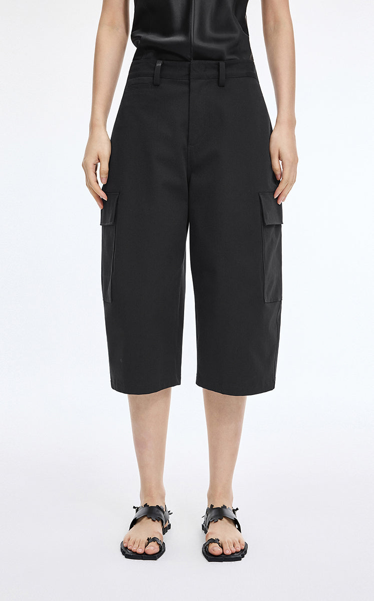 Pants / JNBY Relaxed Cargo Cropped Pants Black