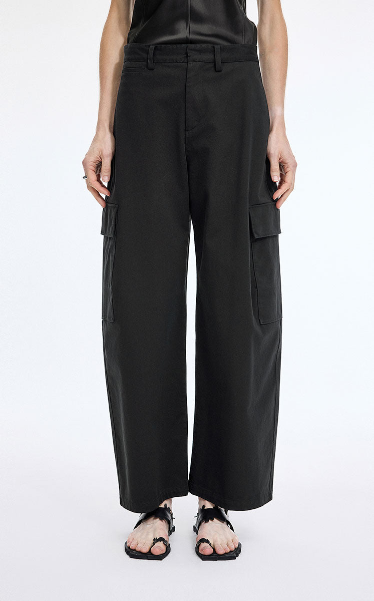 Pants / JNBY Relaxed Cotton Blend Banana Pants Black
