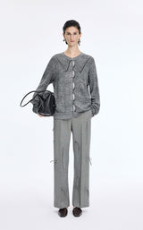 Pants / JNBY Relaxed Straight Wool Fringe Pants
