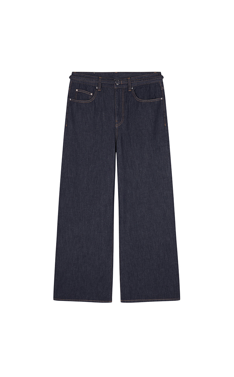 Pants / JNBY Relaxed Wide-Leg Cotton-Lyocell Blend Jeans