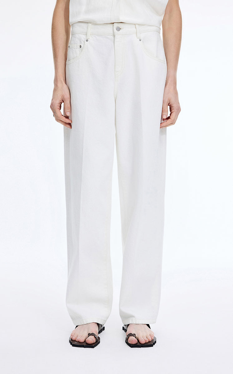 Pants / JNBY Retro Tapered Denim Pants White