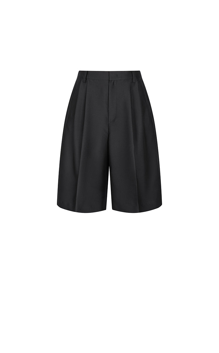 Pants / JNBY Silk Wool Wide-Leg Cropped Pants