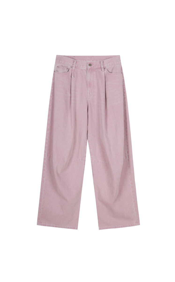 Pants / JNBY Straight-Leg Cuffed Denim Jeans