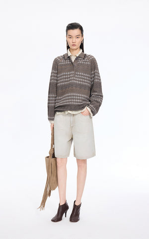 Pants / JNBY Straight-Leg Mid-Length Denim Pants