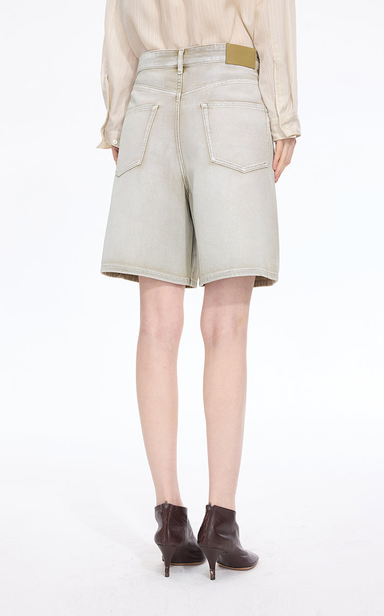 Pants / JNBY Straight-Leg Mid-Length Denim Pants