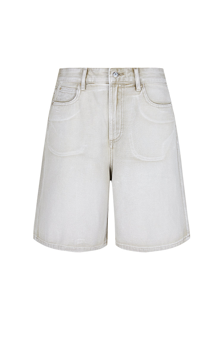 Pants / JNBY Straight-Leg Mid-Length Denim Pants