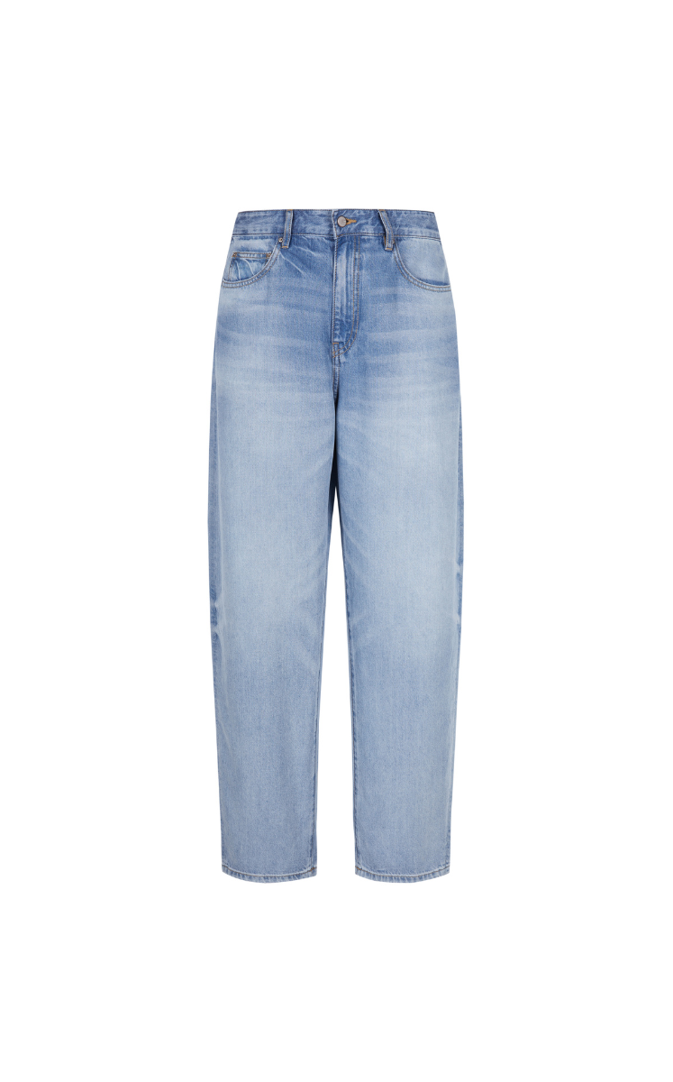 Pants / JNBY Tapered Frayed Hem Denim Trousers