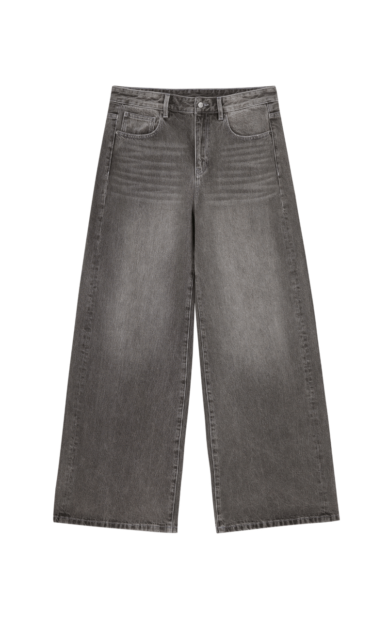Pants / JNBY Washed Full-Length Cotton Jeans