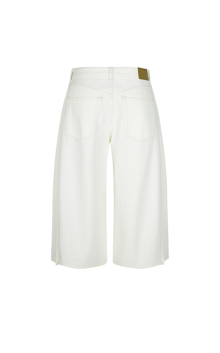 Pants / JNBY Wide-Leg Cropped Denim Pants